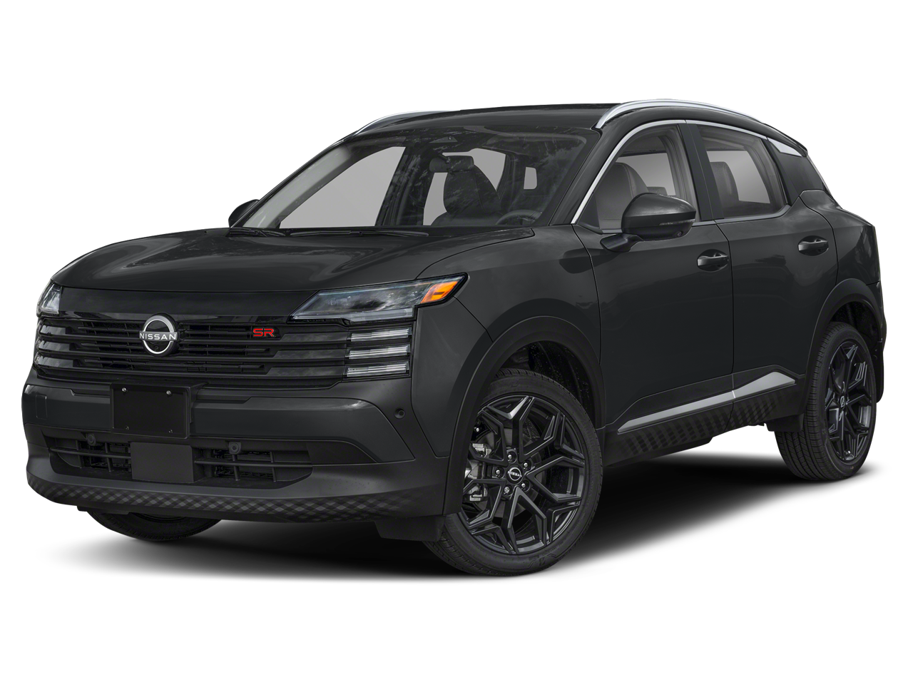 2026 Nissan Kicks SR in Super Black — front three-quarter view