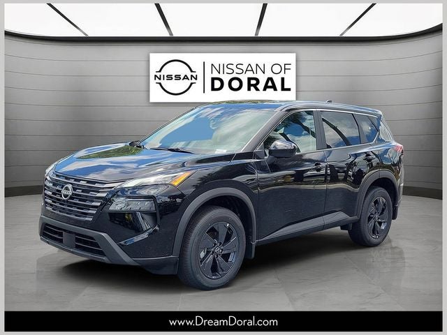 2026 Nissan Rogue SV in Super Black — front three-quarter view
