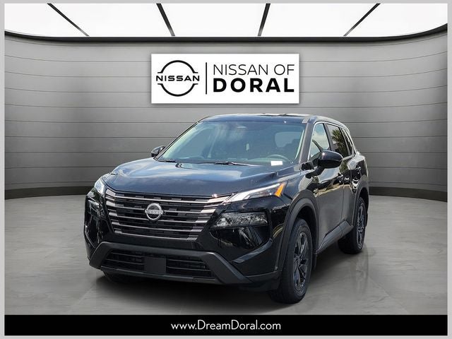2026 Nissan Rogue SV in Super Black — front three-quarter view