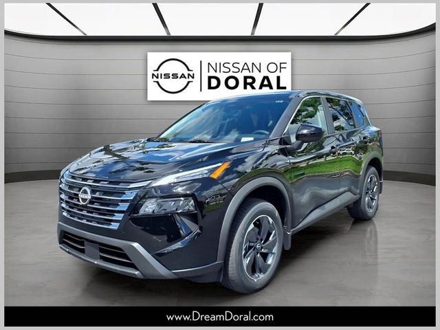 2026 Nissan Rogue SV in Super Black — front three-quarter view