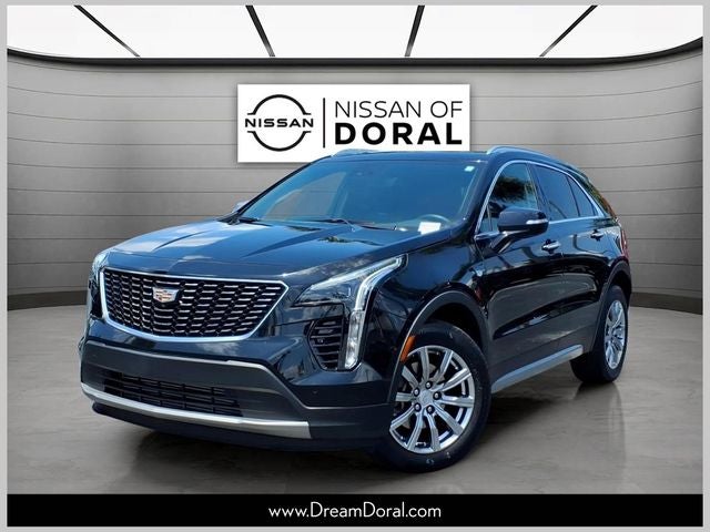 2022 Cadillac XT4 Premium Luxury in Stellar Black Metallic — front three-quarter view